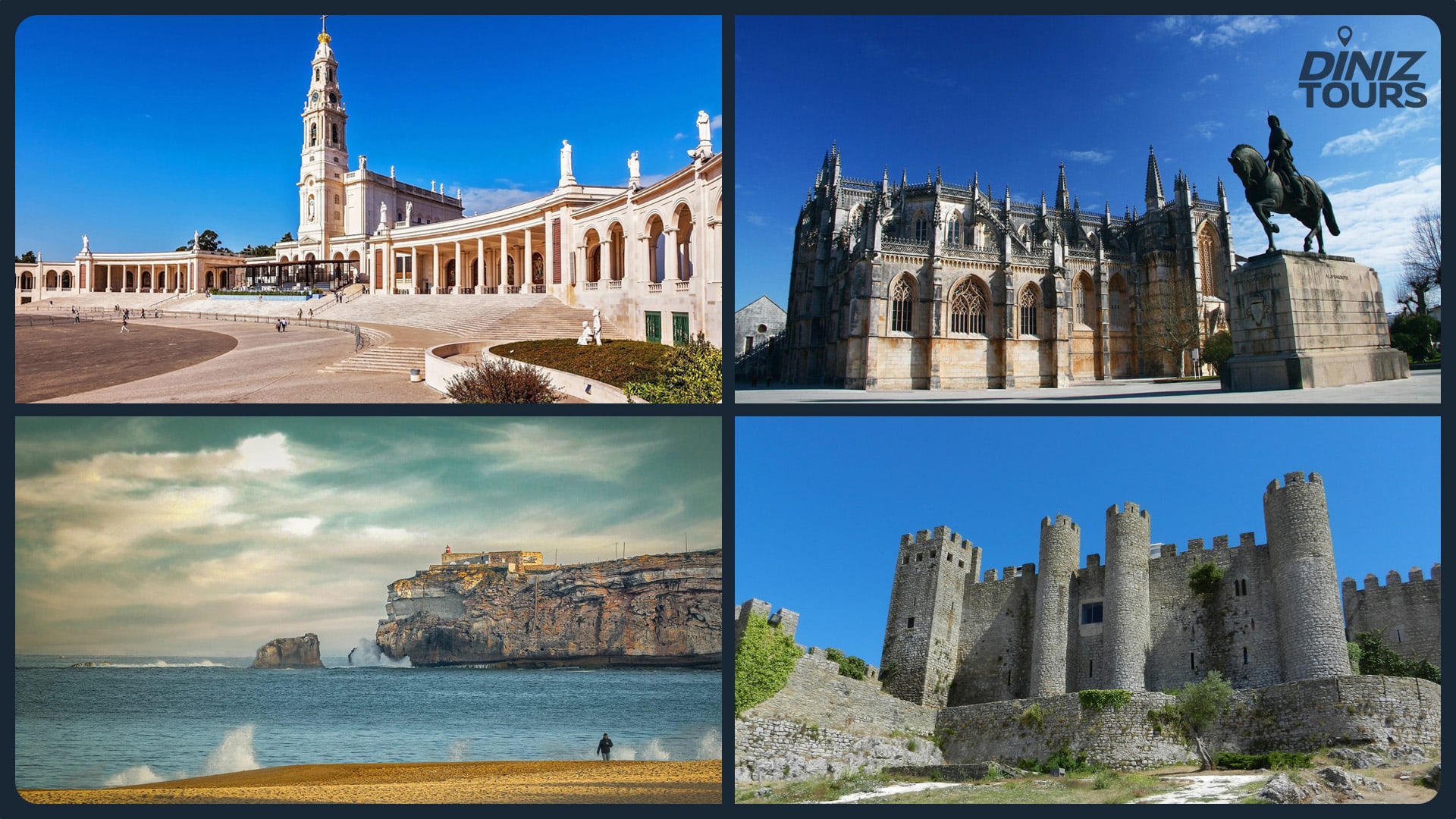 Fátima - Batalha - Nazaré - Óbidos - Portugal